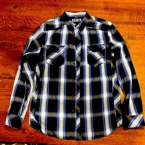 💙RERUN BUTTON DOWN MENS LARGE💙